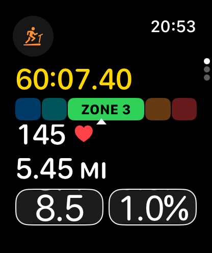 Virtual Treadmill Apple Watch live workout metrics